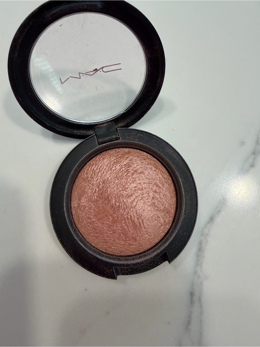 MAC Cosmetics Baked Blush – Shimmering Rose Bronze used